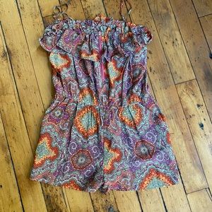 Lot of 2 items: J. Crew silk romper and top